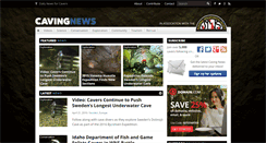 Desktop Screenshot of cavingnews.com