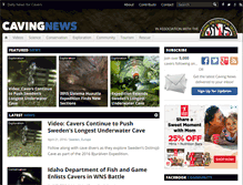 Tablet Screenshot of cavingnews.com